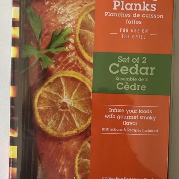 Camerons Gourmet Cedar Grilling Planks Lot Set Of 4 Pack Smoky Recipes Included - Picture 6 of 7